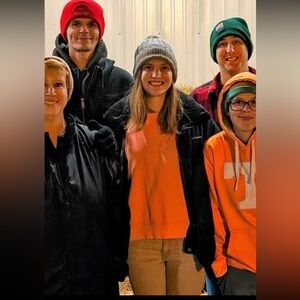 J. Crew orange long sleeve shirt S